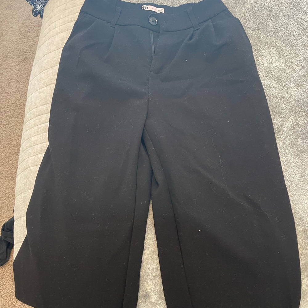 SO Black Wide-Leg Dress Pants